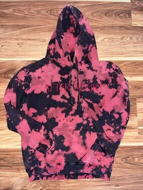 The Weeknd After Hours Hoodie. Red and Black Tie-Dye.